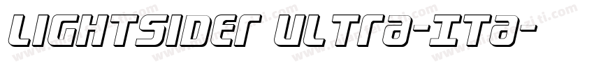Lightsider Ultra-Ita字体转换
